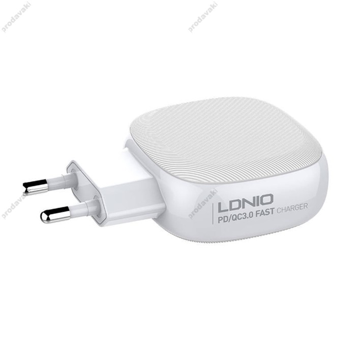 Мережевий зарядний пристрій LDNIO A3510Q Home Charger Lightning cable 28.5W White